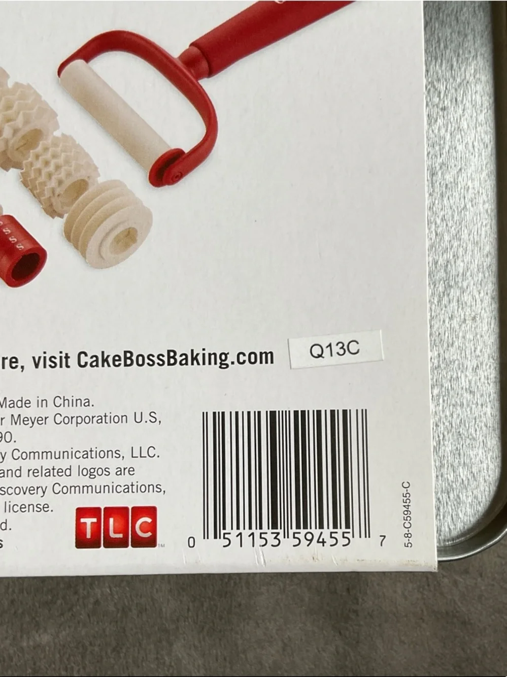 Red Fondant Ribbon Cutter Set